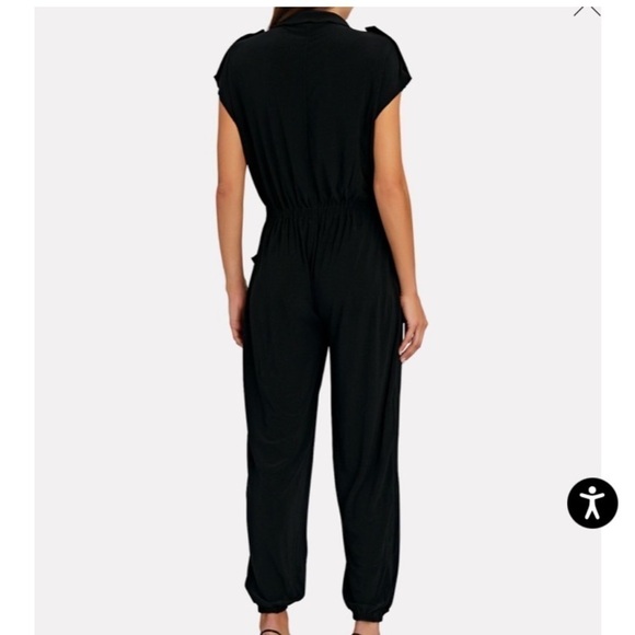 Norma Kamali sleeveless cargo jumpsuit black - Picture 3 of 9